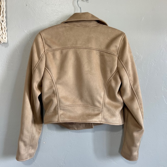 A&F Vegan Suede Moto Jacket - Picture 2 of 4